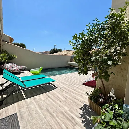 Carnon Moderne Et Climatisee A 250m Avec Piscine Ideal Pour Des Reussies Villa *