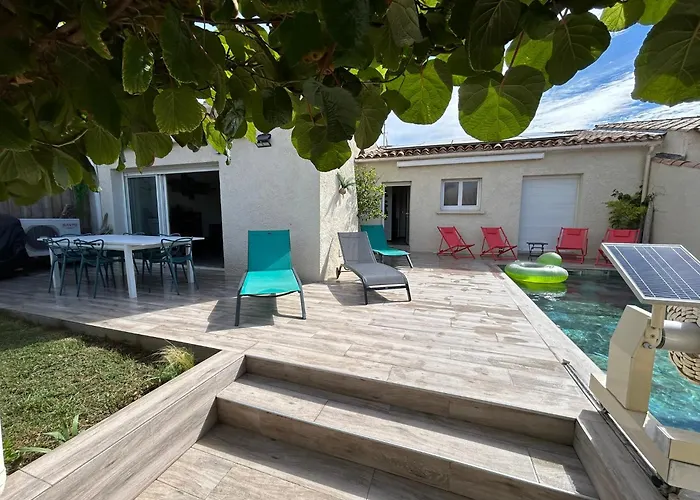 Carnon Moderne Et Climatisee A 250m Avec Piscine Ideal Pour Des Reussies Villa *