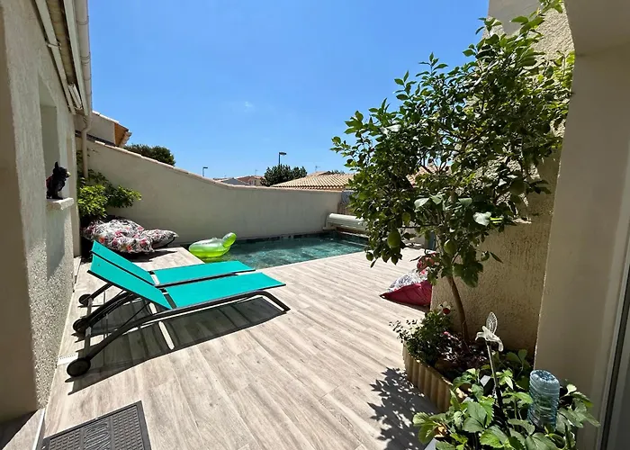 Carnon Moderne Et Climatisee A 250m Avec Piscine Ideal Pour Des Reussies Villa *